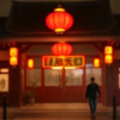 《三月慢镜》剧照，窗外飘落的细碎花瓣