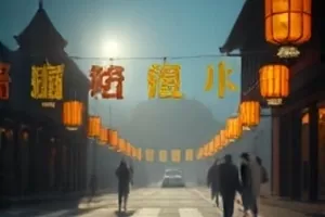 《无声放映》画面，空荡放映厅的第一排